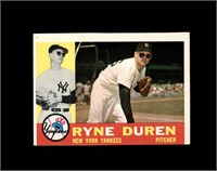 1960 Topps #204 Ryne Duren VG to VG-EX+