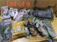 Lot of 9 various  footwears for various gender and