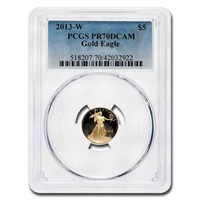 2013-w 1/10oz Proof American Gold Eagle Pr70 Pcgs