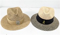 (2) AHEAD & DPC Panama Hats