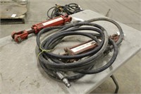(2) Red Lion Hydraulic Cylinders -(1) w/Hoses,