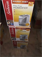 3 small room filter free humidifiers