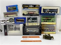 Box Lot of Various Mini Model Buses