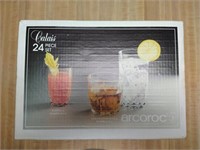 NIB 24pc Ancoroc glass set