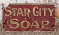Antique Country Store "Star City Soap" embossed