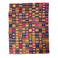 Native American Themed Print Tobacco Patchwork