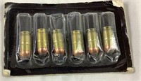 Six rounds 380 auto bullets