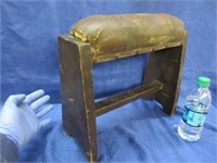 antique kneeling stool (padded top)