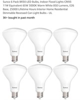 Sunco 6 Pack BR30 LED Bulbs, Indoor Flood Lights