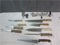 *Nice Collection of Kitchen Knives Including