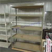 shelf- metal frame, press board wood