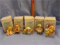 5 Cherished Teddies EA Each x 5