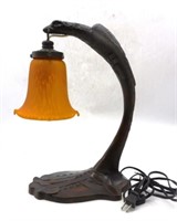 Art Deco Style Bird From Table Lamp.