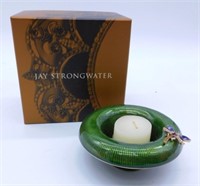 Jay Strongwater Enamel Dragonfly Votive.