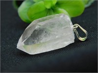 QUARTZ PENDANT ROCK STONE LAPIDARY SPECIMEN