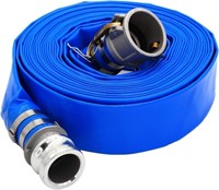 2" ID x 100 ft PVC Lay Flat Discharge Hose with A