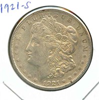 1921-S Morgan Silver Dollar