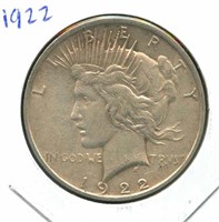 1922 Peace Silver Dollar