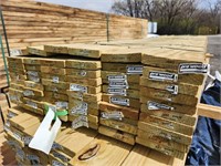 1 Lot Bunk, 60 boards 5/4in x 6in x 10ft SYP