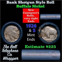 Buffalo Nickel Shotgun Roll in Old Bank Style 'Bel