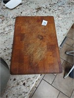 Small butcher's block style cutting board. 12.5"
