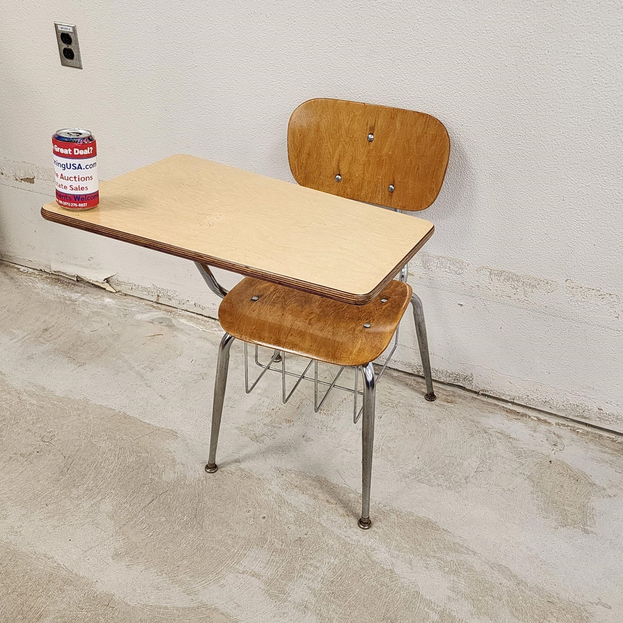 Vintage 1970's-1980's Childs School Student Desk