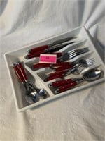 Silverware and Tray
