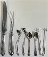 GOOD STERLING SILVER SERVING UTENSILS SMALL LOT