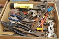 Lot with Pliers, Chain Hooks, Clamps, and more
