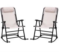 $132 2 Piece Outdoor Rocking Chair Set