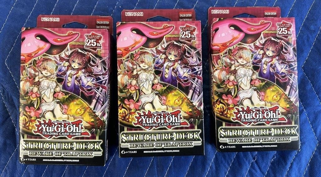 YU GI OH TRADING CARDS STRUCTURE DECK 3 PACKS