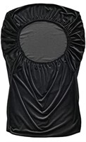 (new)Velvet Armless Accent Chair Covers Black