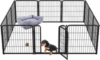Homeplus Dog Playpen 24" H  Puppy and Small Dog Bk