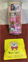 NIB Barbie “ you can do anything” w/ bag of