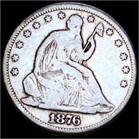 1876-CC Seated Half Dollar NICELY CIRCULATED