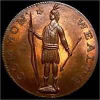 1788 Massachusetts Large Cent UNCIRCULATED