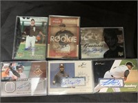 6 AUTOGRAPHED BASEBALL CARDS