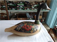 Hand Painted Wooden Duck
