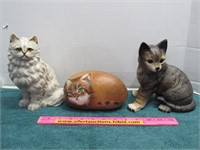 Ceramic and Stone Cats NO SHIP