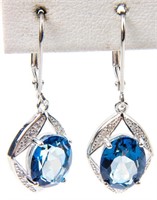 Jewelry Sterling Silver Mystic Topaz Earrings