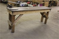 Work Bench 20"x84"x35" With Vise