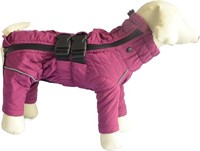Size M-Warm Dog Coat Double Layers Dog Vest, 4 Leg