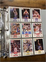 1990-92 Binder of Assorted Basketball Cards