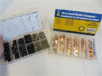 Copper washers and clip set