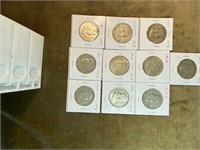 Franklin Half Dollars-1952,1951,1950,1953-D,