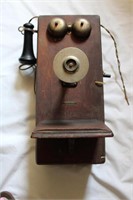 Early 20c Sears Roebuck & Co Crank Wall Phone