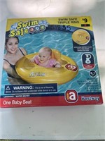 Swim safe, triple ring, baby seat yellow