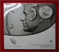 2014 P&D Kennedy Half Dollar 50th Anniversary Set