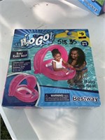 Baby care seat for pool pink