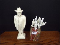 Jack Daniels Swizzle Sticks & Statue